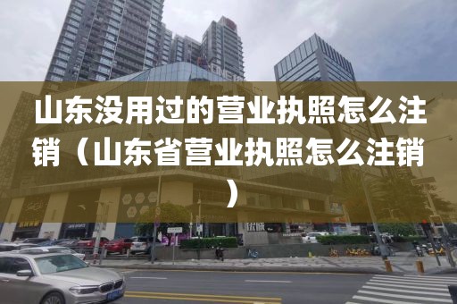 山东没用过的营业执照怎么注销（山东省营业执照怎么注销）