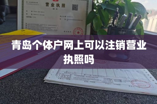 青岛个体户网上可以注销营业执照吗