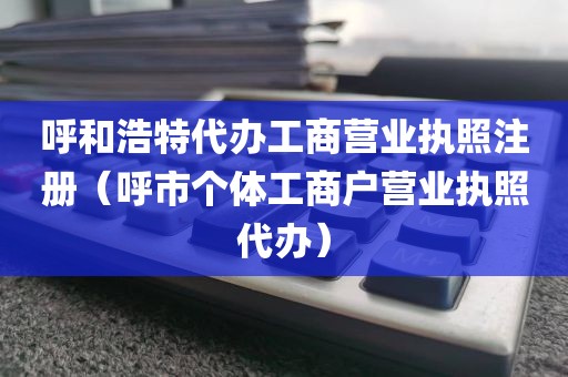 呼和浩特代办工商营业执照注册（呼市个体工商户营业执照代办）