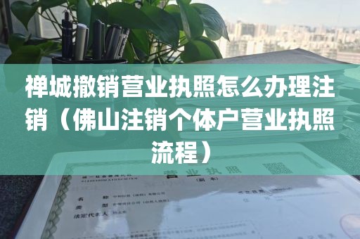 禅城撤销营业执照怎么办理注销（佛山注销个体户营业执照流程）