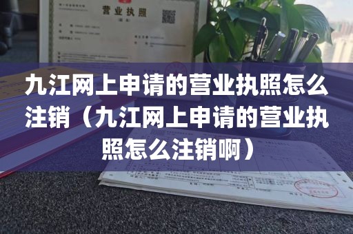 九江网上申请的营业执照怎么注销（九江网上申请的营业执照怎么注销啊）