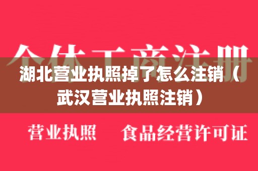 湖北营业执照掉了怎么注销（武汉营业执照注销）