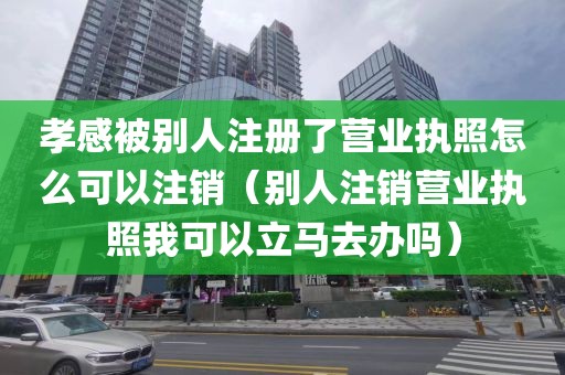 孝感被别人注册了营业执照怎么可以注销(别人注销营业执照我可以立马去办吗)