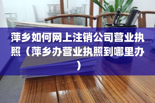 萍乡如何网上注销公司营业执照（萍乡办营业执照到哪里办）