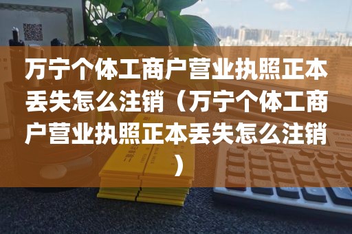 万宁个体工商户营业执照正本丢失怎么注销（万宁个体工商户营业执照正本丢失怎么注销）