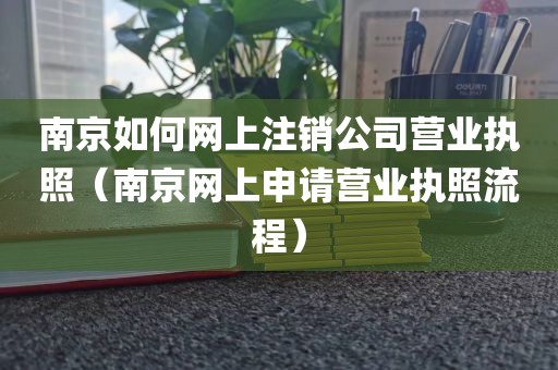 南京如何网上注销公司营业执照（南京网上申请营业执照流程）