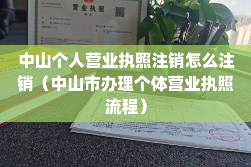 中山个人营业执照注销怎么注销(中山市办理个体营业执照流程)