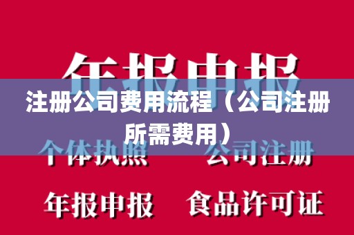 注册公司费用流程(公司注册所需费用)