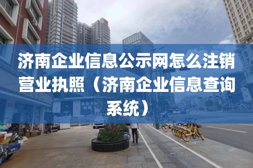 济南企业信息公示网怎么注销营业执照（济南企业信息查询系统）