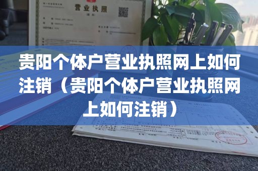 贵阳个体户营业执照网上如何注销(贵阳个体户营业执照网上如何注销)