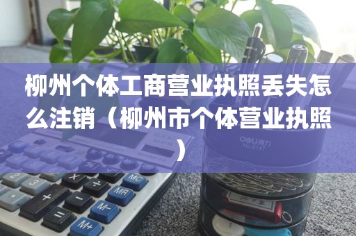 柳州个体工商营业执照丢失怎么注销（柳州市个体营业执照）