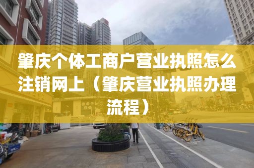 肇庆个体工商户营业执照怎么注销网上（肇庆营业执照办理流程）