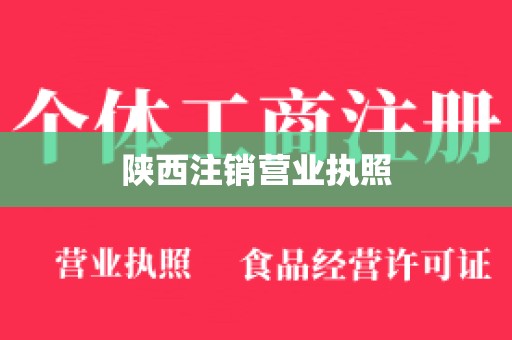 陕西注销营业执照