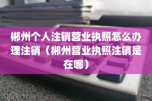 郴州个人注销营业执照怎么办理注销（郴州营业执照注销是在哪）