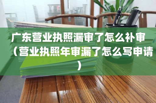 广东营业执照漏审了怎么补审（营业执照年审漏了怎么写申请）