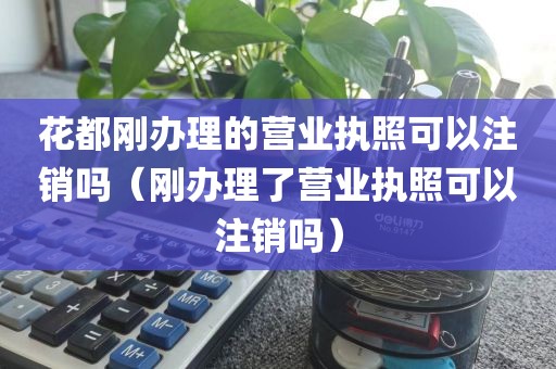 花都刚办理的营业执照可以注销吗（刚办理了营业执照可以注销吗）