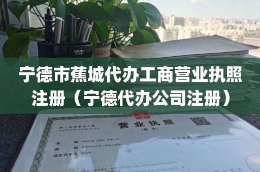 宁德市蕉城代办工商营业执照注册（宁德代办公司注册）