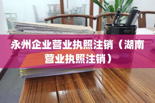 永州企业营业执照注销（湖南营业执照注销）