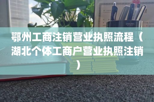 鄂州工商注销营业执照流程（湖北个体工商户营业执照注销）