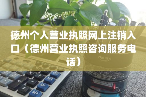 德州个人营业执照网上注销入口(德州营业执照咨询服务电话)