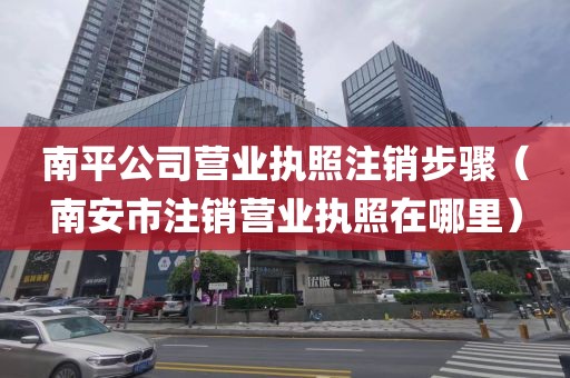 南平公司营业执照注销步骤（南安市注销营业执照在哪里）
