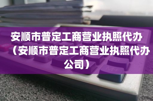 安顺市普定工商营业执照代办（安顺市普定工商营业执照代办公司）