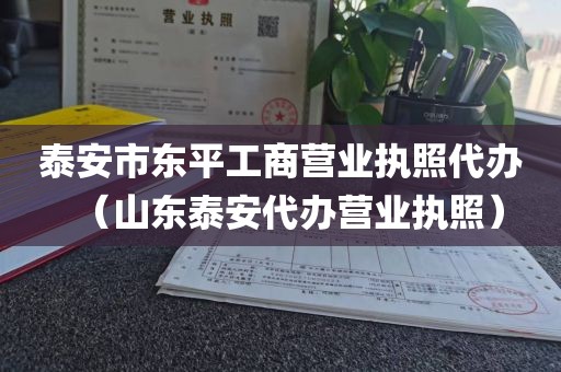 泰安市东平工商营业执照代办（山东泰安代办营业执照）