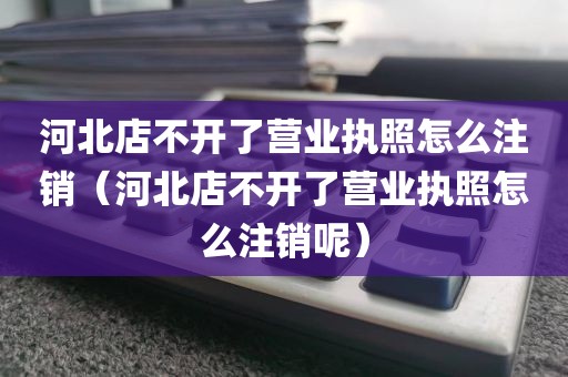 河北店不开了营业执照怎么注销（河北店不开了营业执照怎么注销呢）
