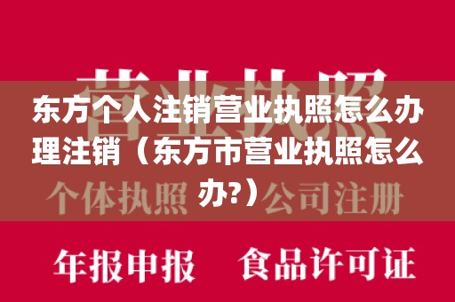 东方个人注销营业执照怎么办理注销（东方市营业执照怎么办?）