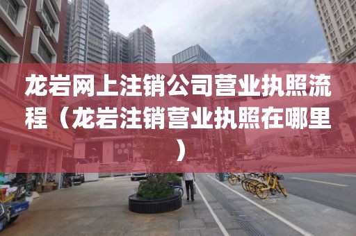 龙岩网上注销公司营业执照流程（龙岩注销营业执照在哪里）