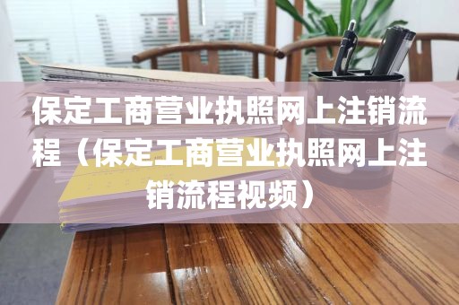 保定工商营业执照网上注销流程（保定工商营业执照网上注销流程视频）
