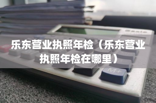 乐东营业执照年检（乐东营业执照年检在哪里）
