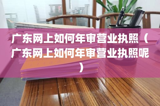 广东网上如何年审营业执照（广东网上如何年审营业执照呢）