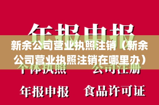 新余公司营业执照注销（新余公司营业执照注销在哪里办）