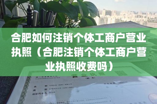 合肥如何注销个体工商户营业执照（合肥注销个体工商户营业执照收费吗）