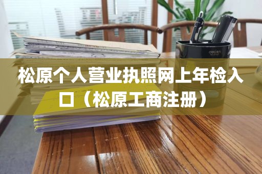 松原个人营业执照网上年检入口（松原工商注册）