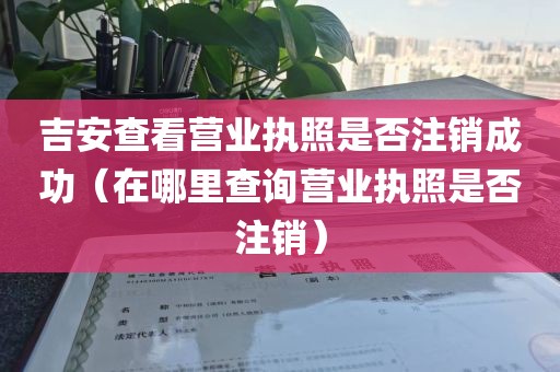 吉安查看营业执照是否注销成功（在哪里查询营业执照是否注销）