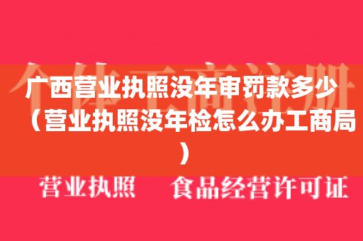 广西营业执照没年审罚款多少（营业执照没年检怎么办工商局）