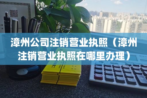 漳州公司注销营业执照（漳州注销营业执照在哪里办理）