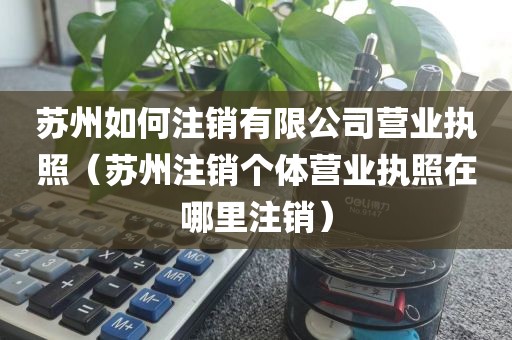 苏州如何注销有限公司营业执照（苏州注销个体营业执照在哪里注销）