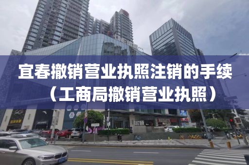 宜春撤销营业执照注销的手续（工商局撤销营业执照）