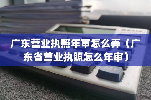 广东营业执照年审怎么弄（广东省营业执照怎么年审）