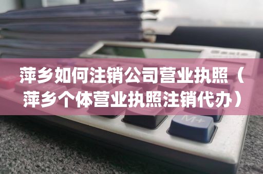 萍乡如何注销公司营业执照（萍乡个体营业执照注销代办）