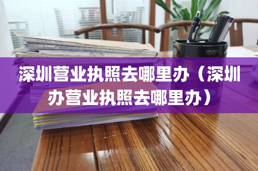 深圳营业执照去哪里办(深圳办营业执照去哪里办)