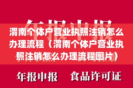 渭南个体户营业执照注销怎么办理流程（渭南个体户营业执照注销怎么办理流程图片）