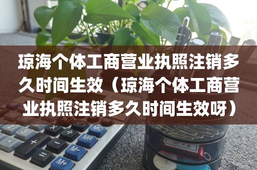 琼海个体工商营业执照注销多久时间生效（琼海个体工商营业执照注销多久时间生效呀）