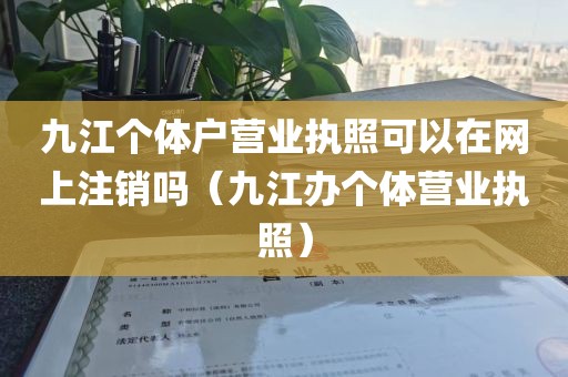 九江个体户营业执照可以在网上注销吗（九江办个体营业执照）