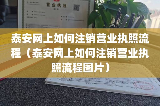 泰安网上如何注销营业执照流程（泰安网上如何注销营业执照流程图片）