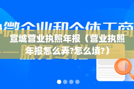 宣城营业执照年报（营业执照年报怎么弄?怎么填?）