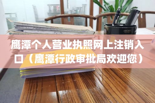 鹰潭个人营业执照网上注销入口(鹰潭行政审批局欢迎您)